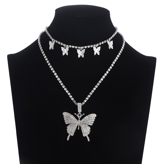 2-IN-1 BUTTERFLY NECKLACE